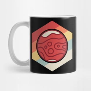 Retro Vintage Planet Mars Mug